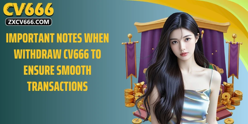 Important notes when withdraw CV666 to ensure smooth transactions