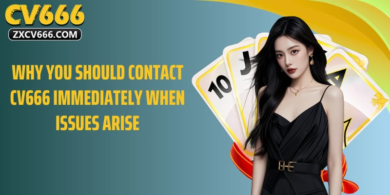 Why you should contact CV666 immediately when issues arise